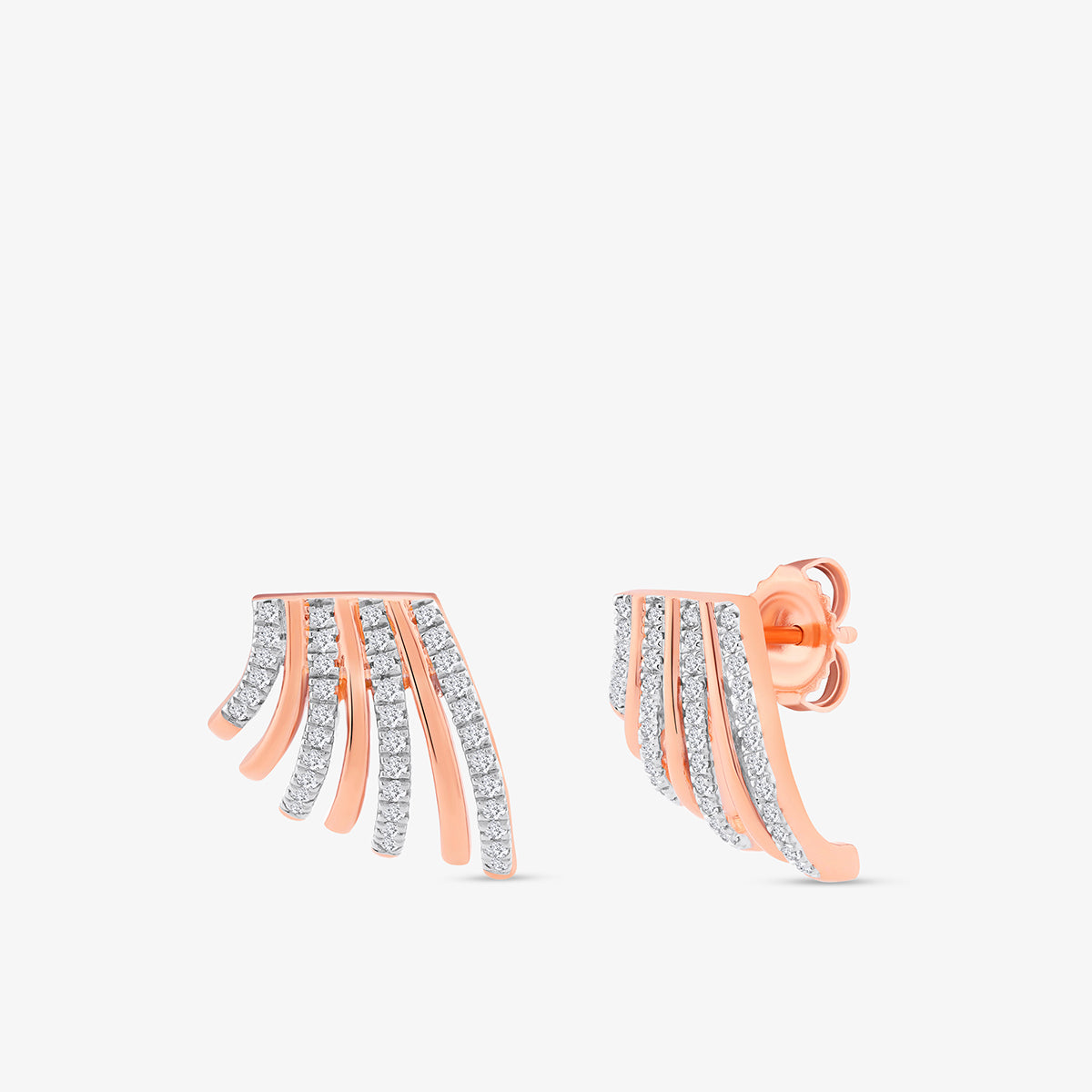 MULTI-ROW<span> Cascade Diamond Stud </span>EARRINGS