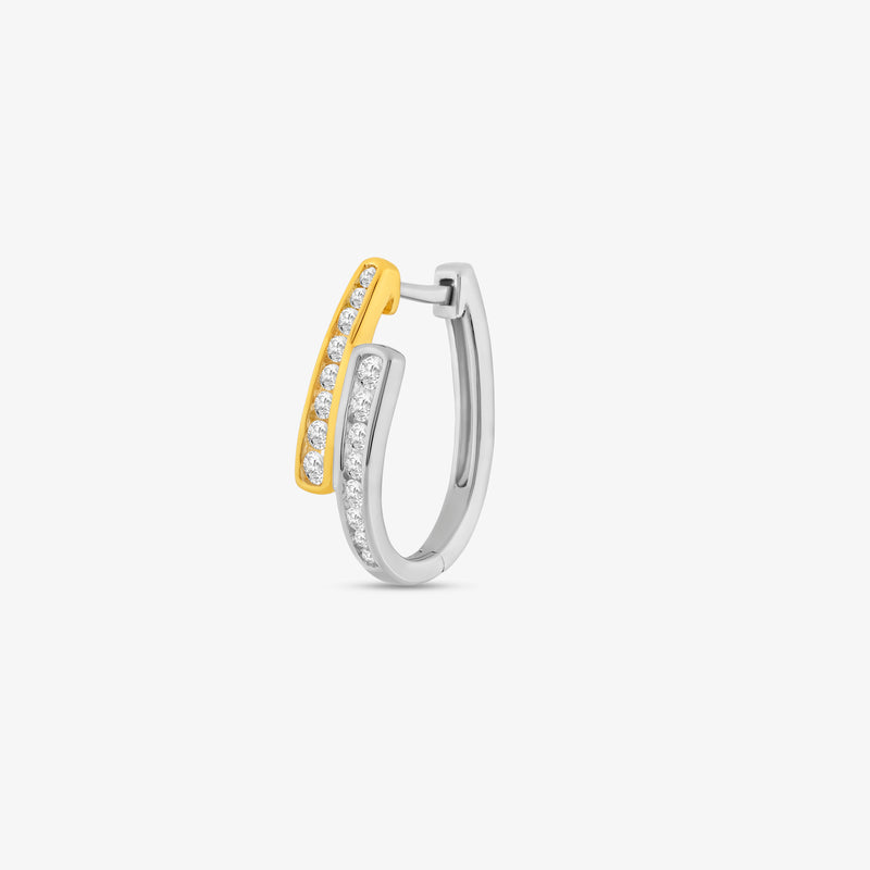 Signature Work Diamond Hoop Earrings