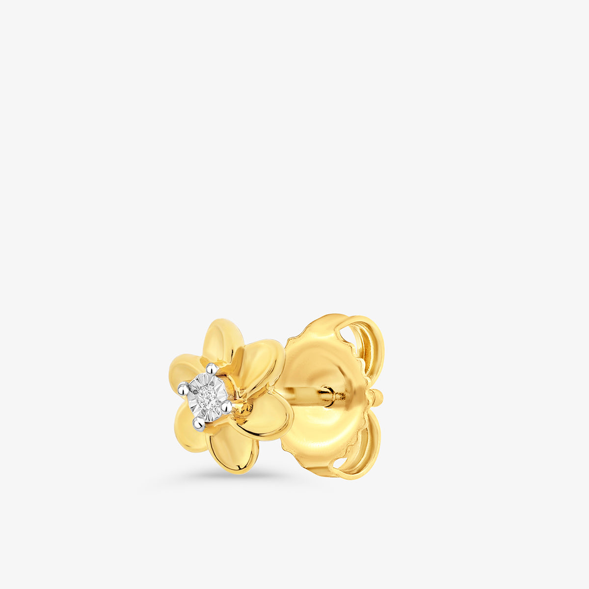 PETAL<span> Solitaire Stud </span>EARRINGS