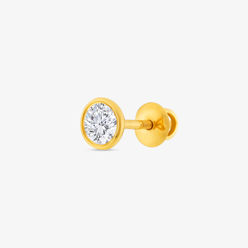 Classic Round Diamond Stud Earrings