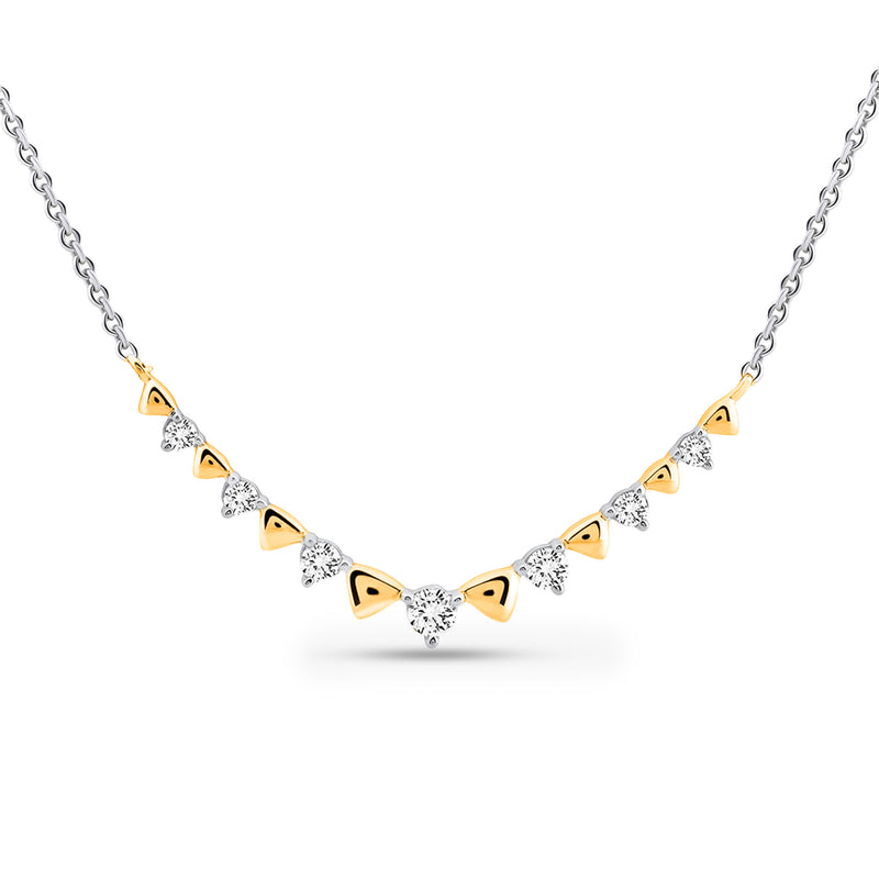 Graceline Curve Diamond Necklet