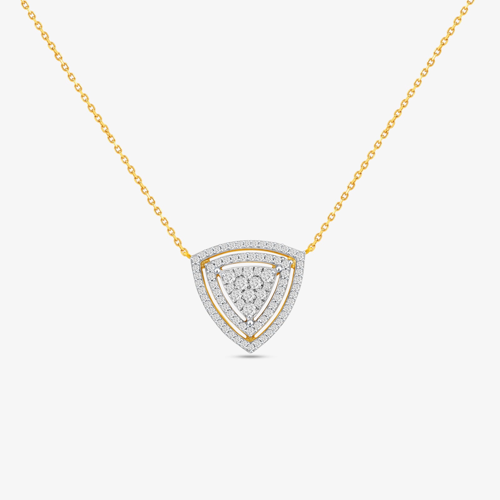 Luna Shield Diamond Necklet