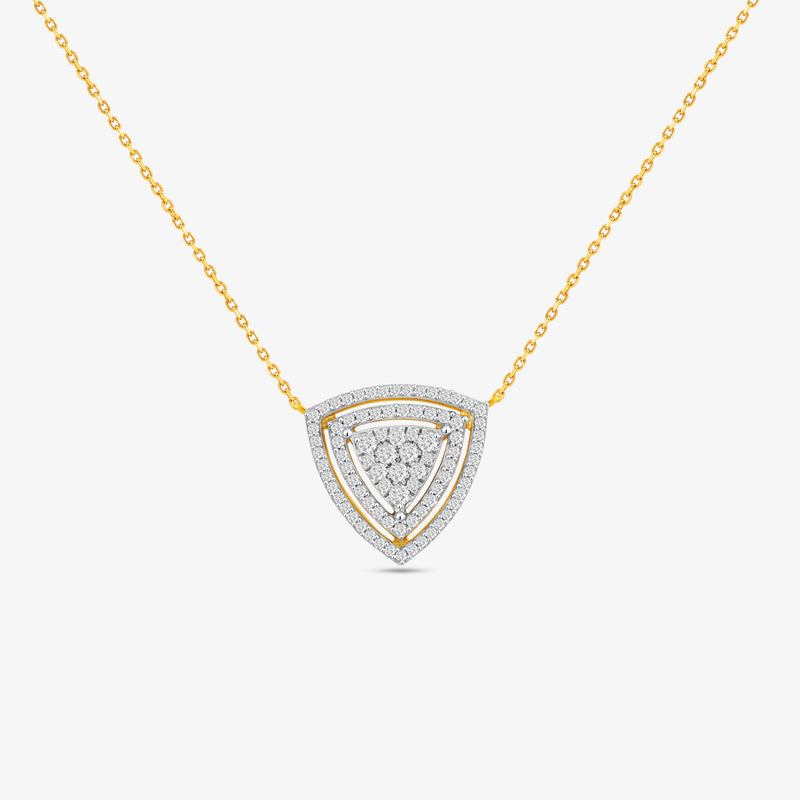 Luna Shield Diamond Necklet