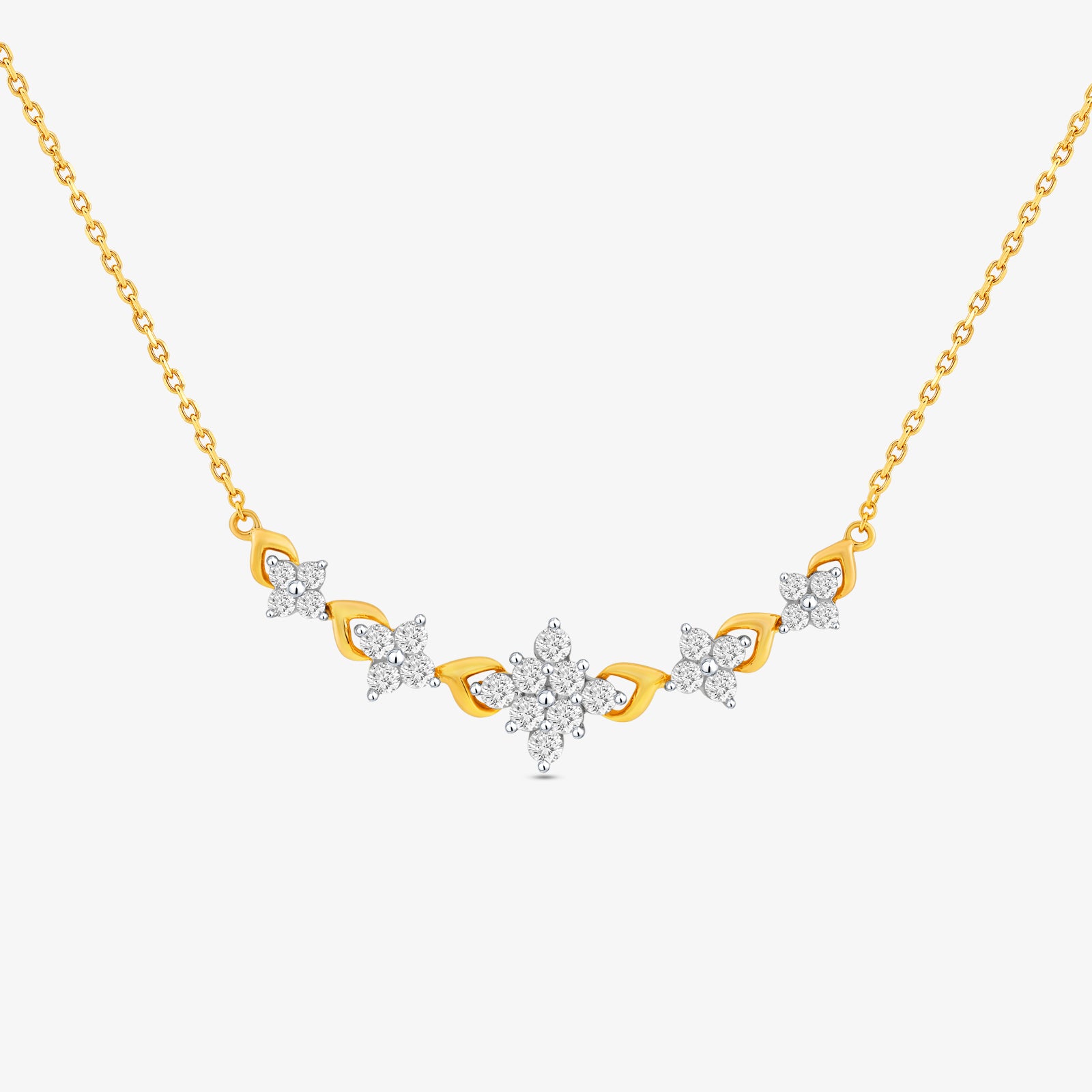 Petal Symphony Diamond Necklet