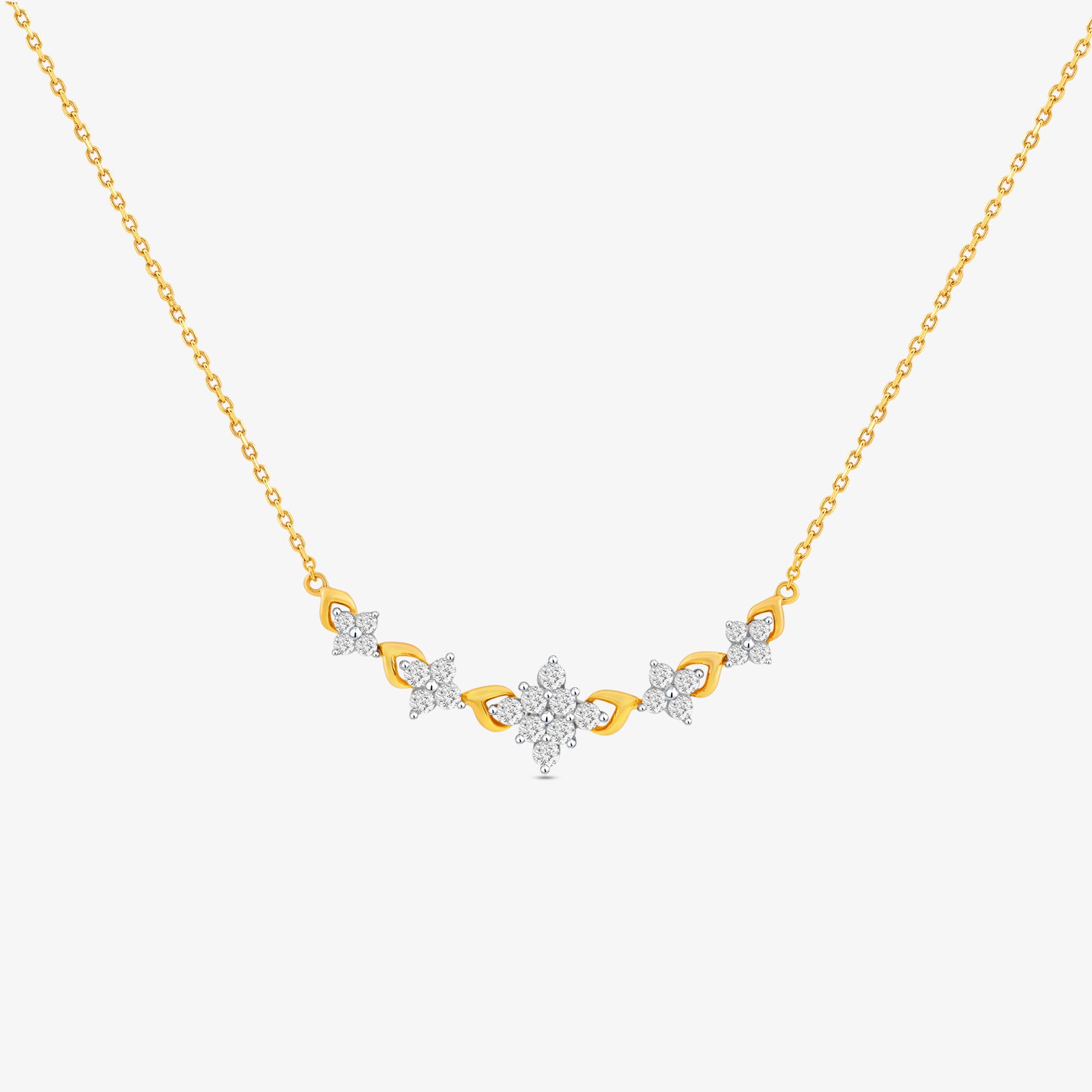 Petal Symphony Diamond Necklet