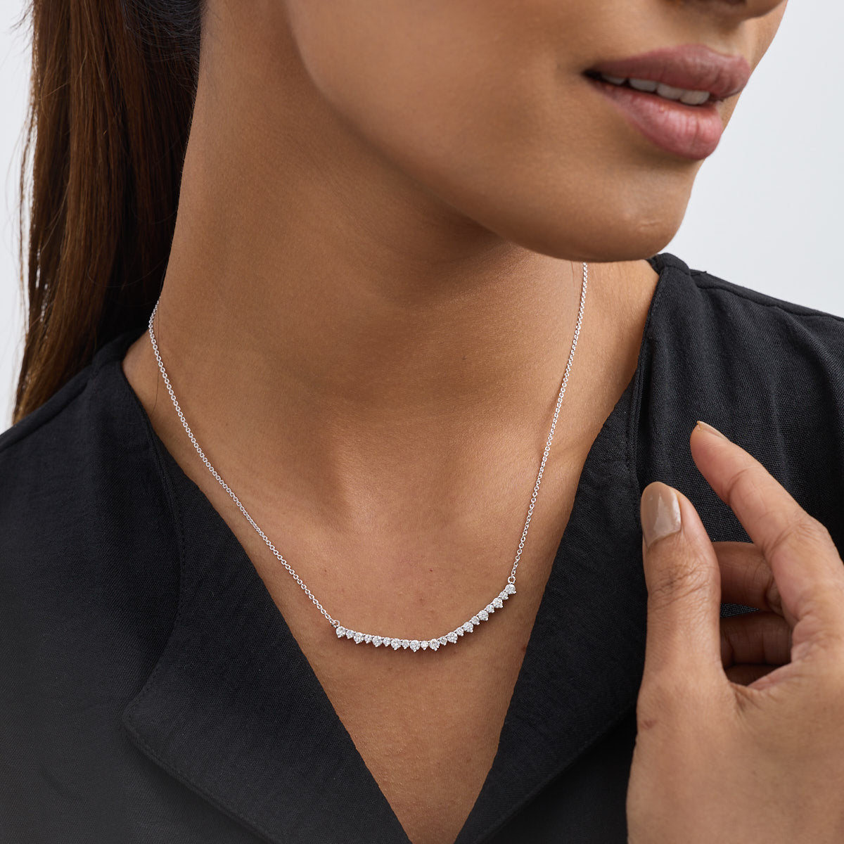 Luna Line Diamond Necklet