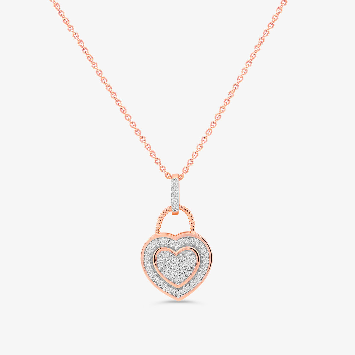 VANYA<span> Heart Halo Diamond</span>NECKLET