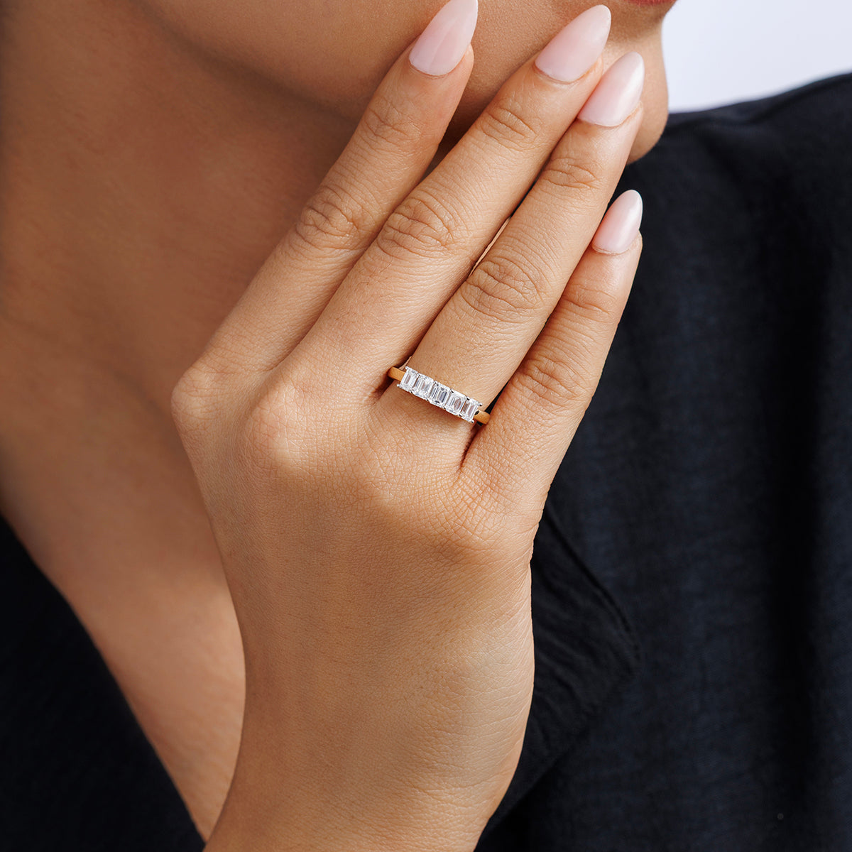 Stelle Linear Diamond Ring