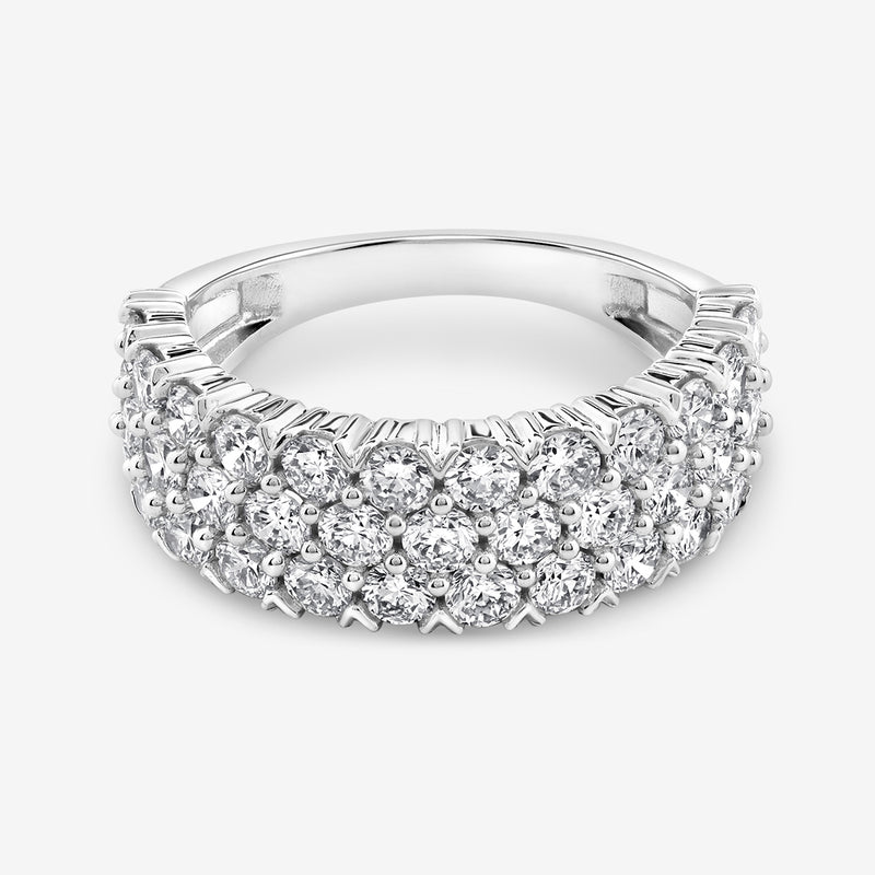 Radiant Mesh Diamond Ring