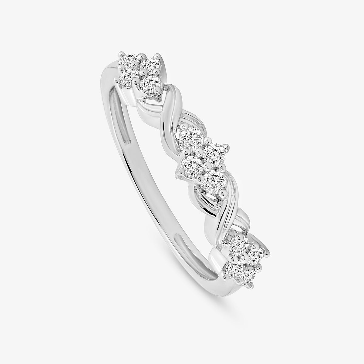 INTERLOCK<span> Cluster Diamond </span>RING