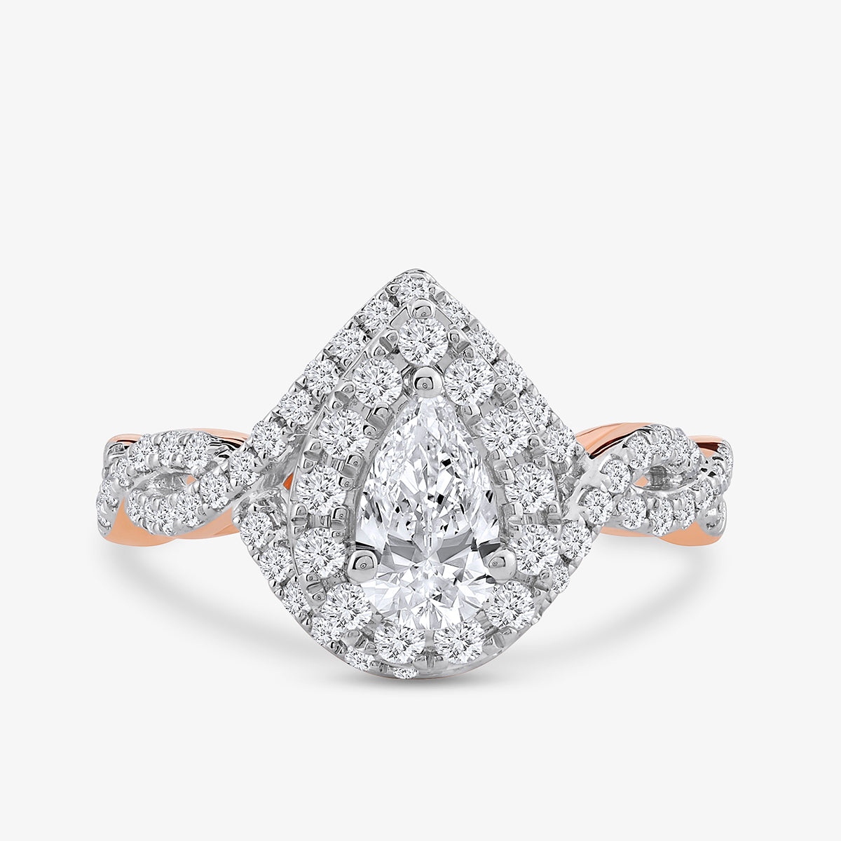 ROSE<span> Dewdrop Diamond Bridal </span>RING