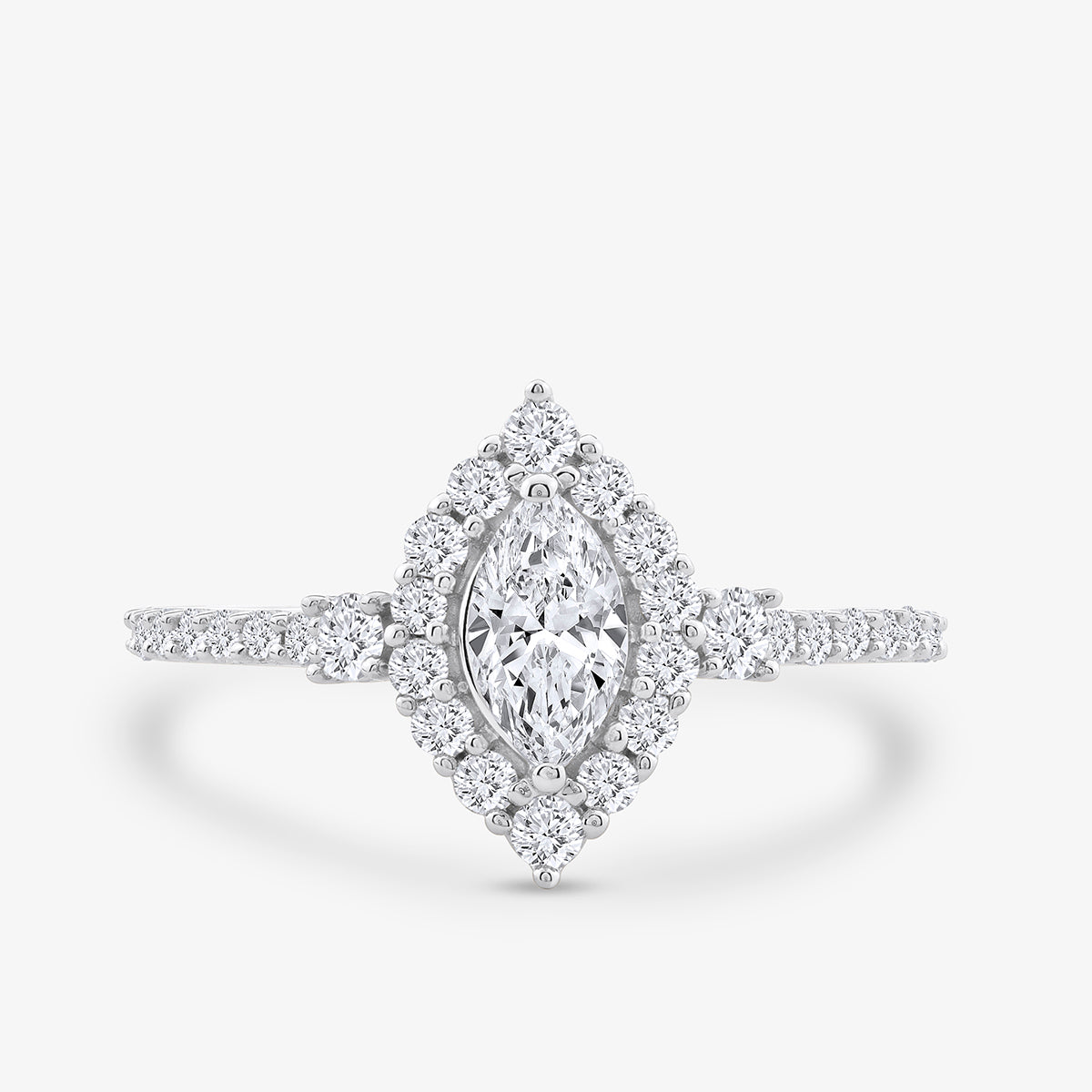 ETERNAL<span> Halo Marquise Solitaire </span>RING