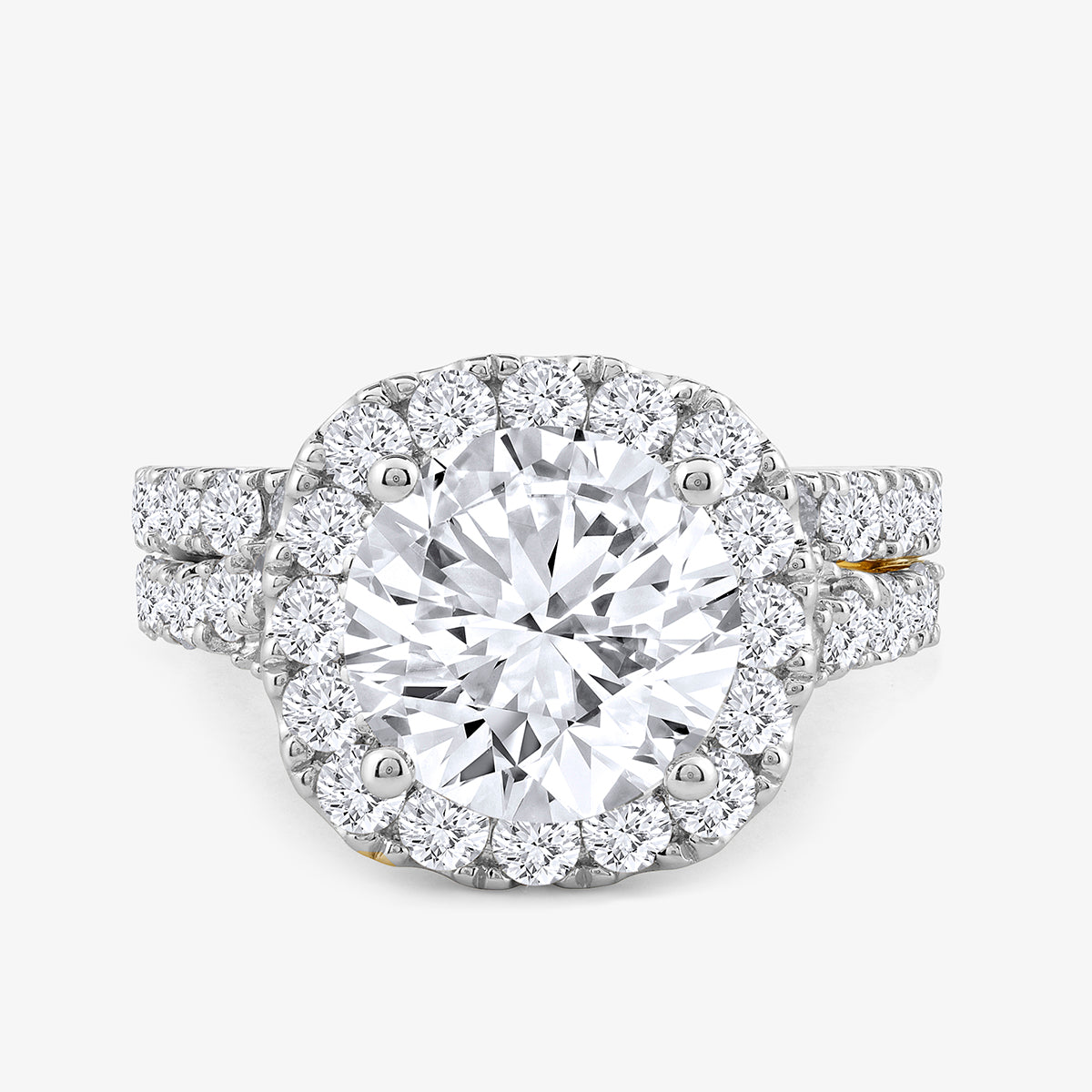 PURE<span> Promise Round Halo Diamond </span>RING