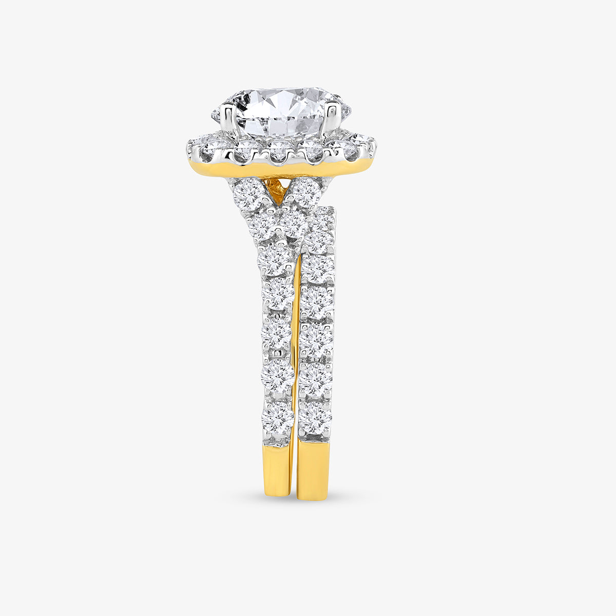 PURE<span> Promise Round Halo Diamond </span>RING