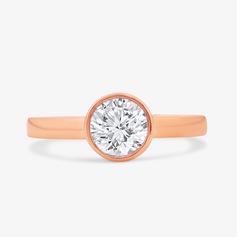 CLASSIC Round Mens Solitaire RING
