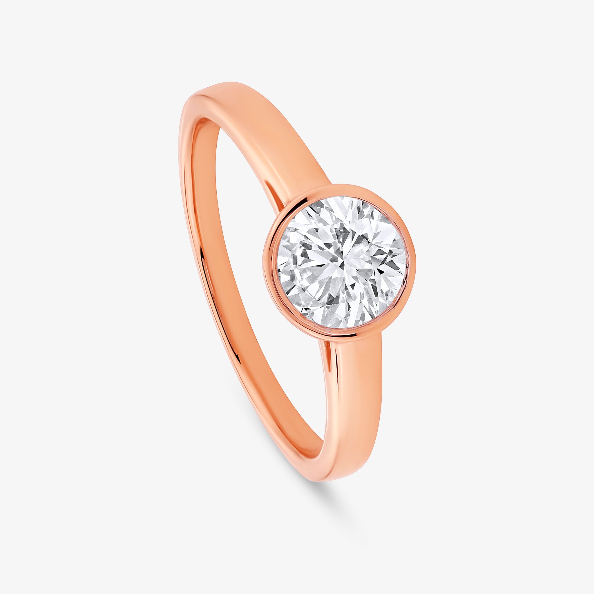 CLASSIC Round Mens Solitaire RING