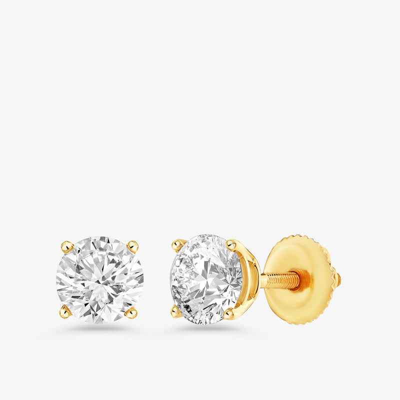 Timeless Solitaire Stud Earrings