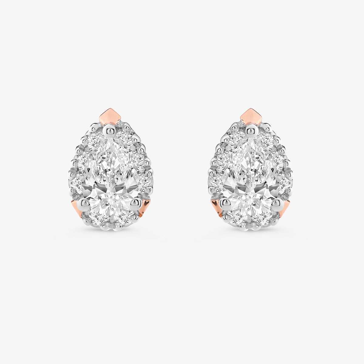 CLASSIC<span> Halo Solitaire Stud </span>EARRINGS