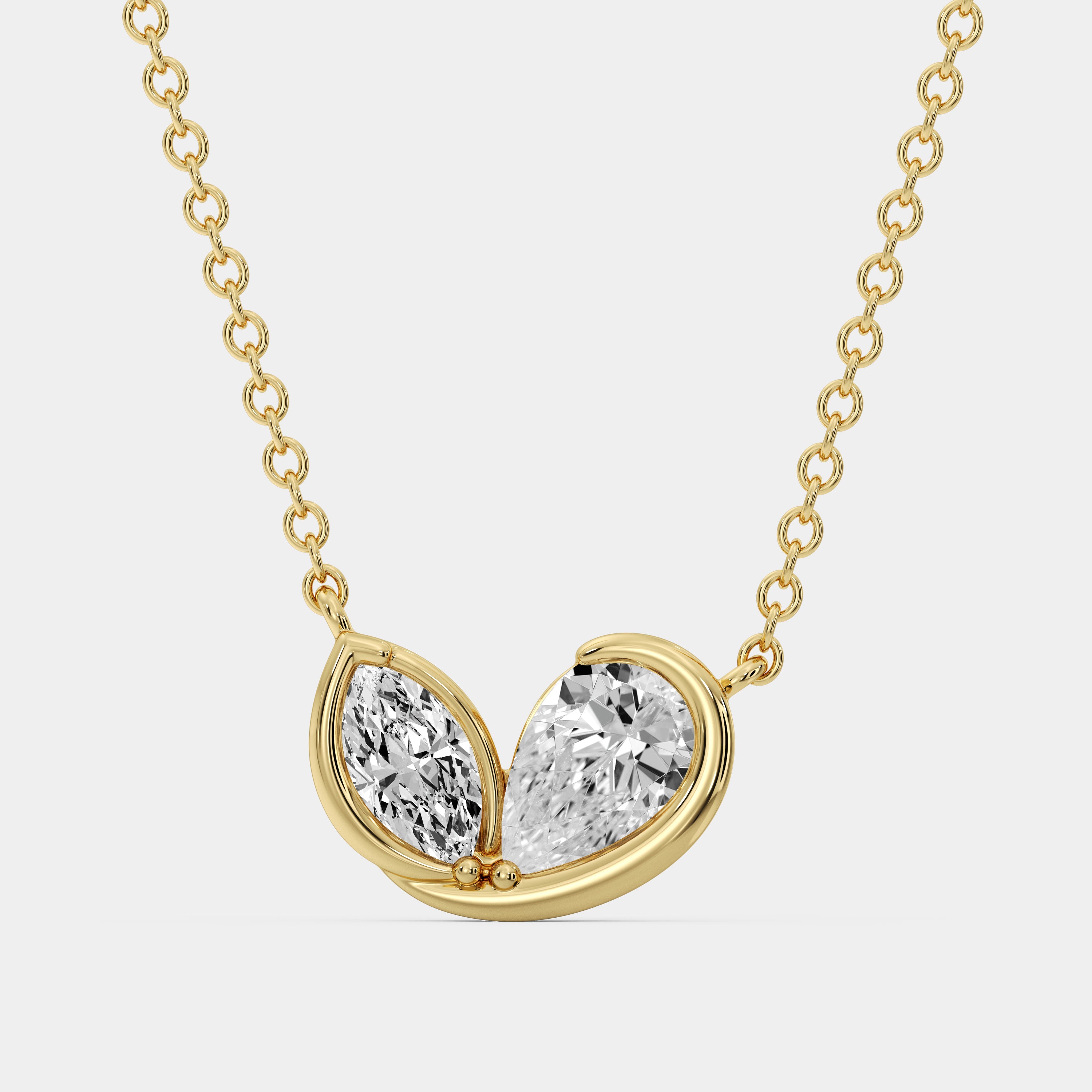 GOLDEN <span>Petal Bond Diamond</span> NECKLET