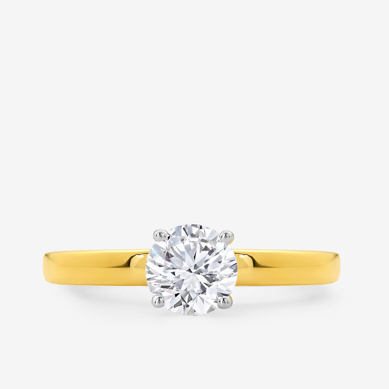Elegant Round Solitaire Ring