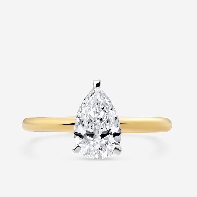 Timeless Pear Solitaire Ring