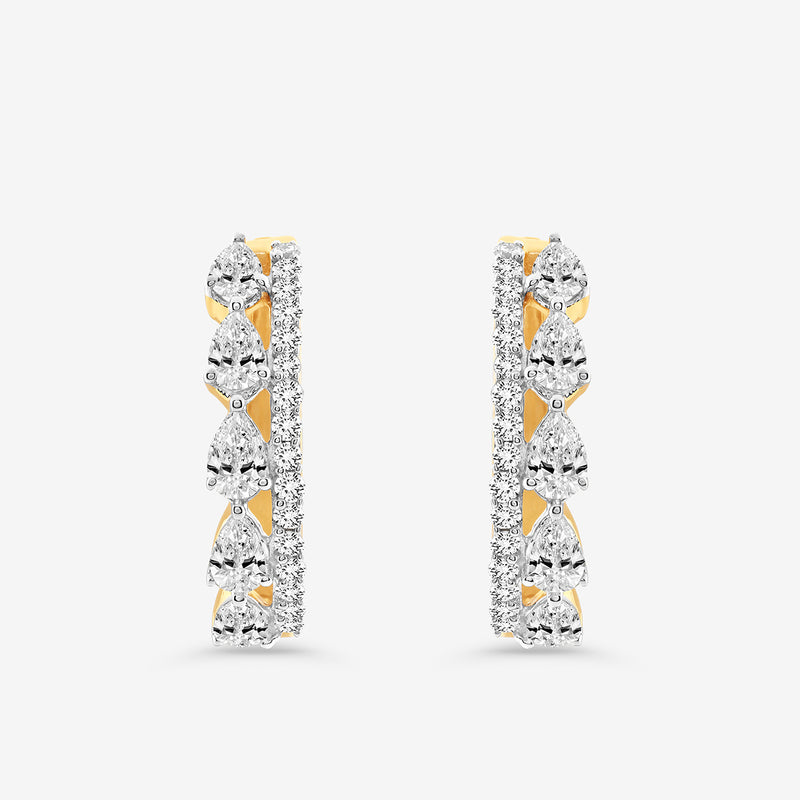 Urban Shine Diamond Huggie Earring