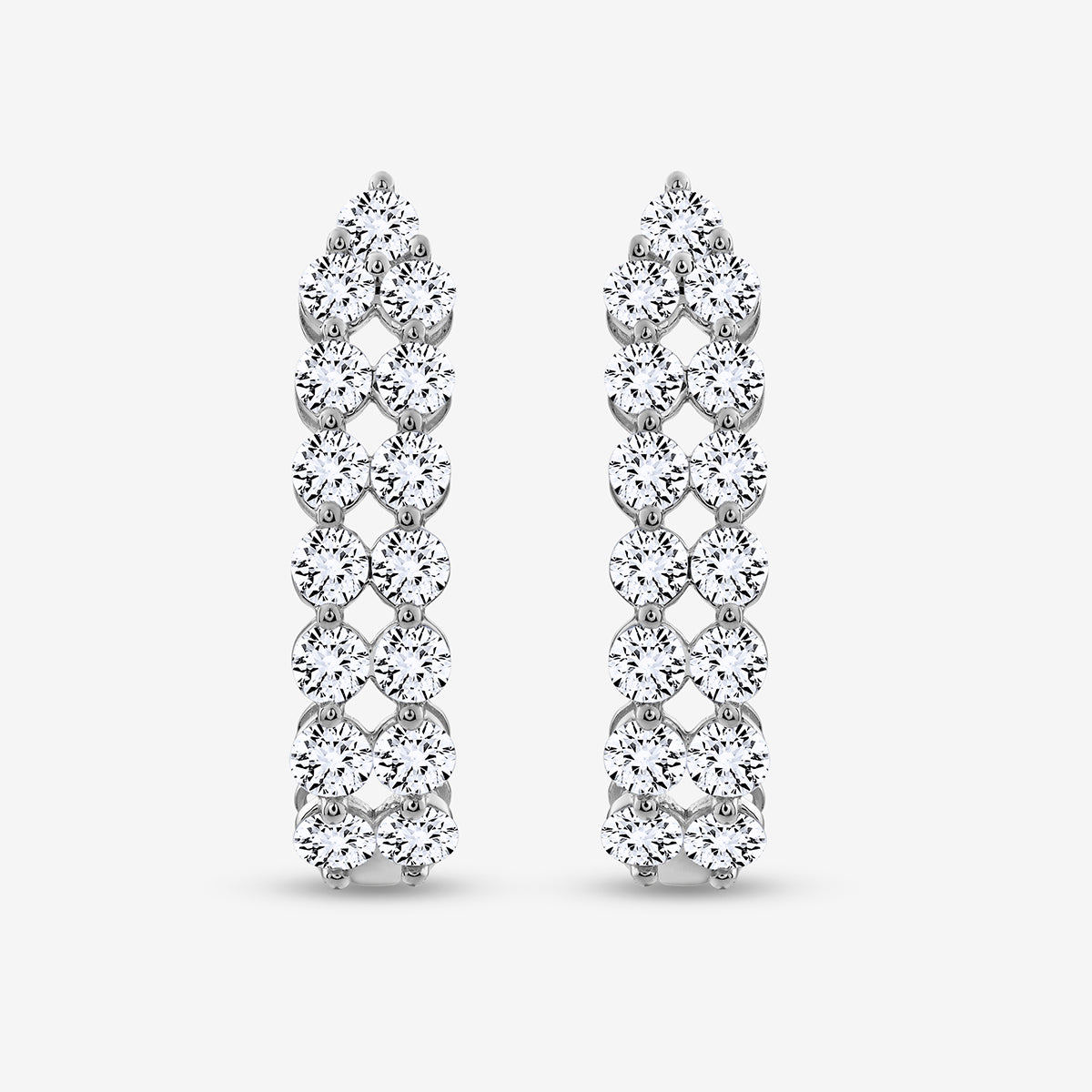 GLOW<span> Edge Diamond Hoop </span>EARRINGS