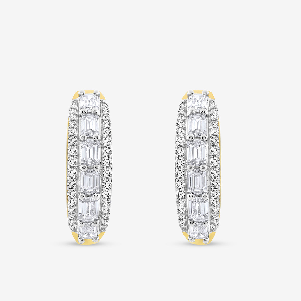 RADIANT <span>Oval Diamond Hoop</span> EARRINGS