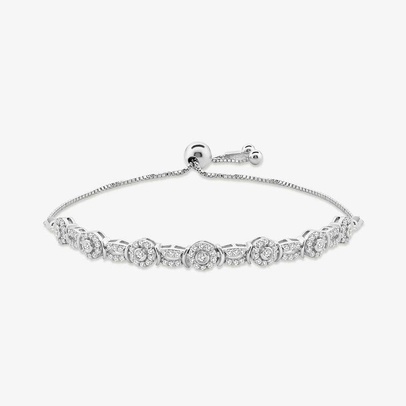 Circle Strand Symphony Diamond Bracelet