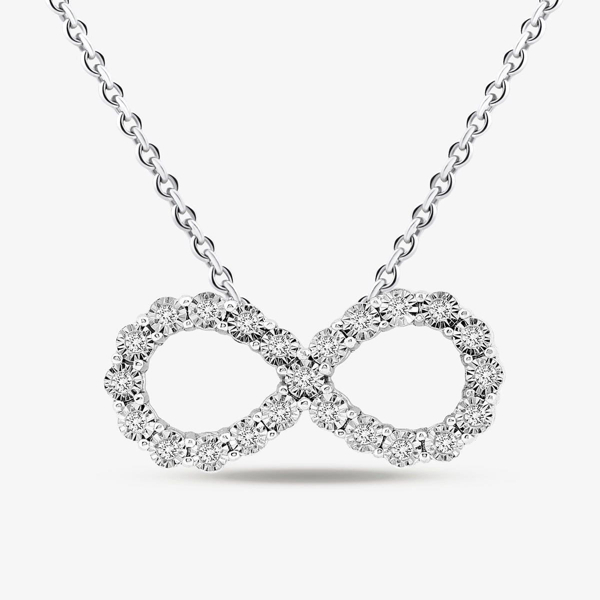 Keemti Jewels’ FOREVER Embrace Infinity NECKLET adds everyday elegance with its sparkling stones and simple chain.