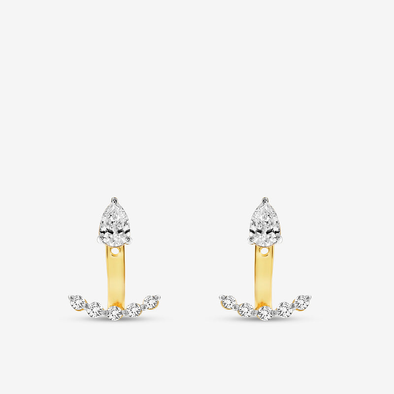 Crescent Diamond Ear Jackets