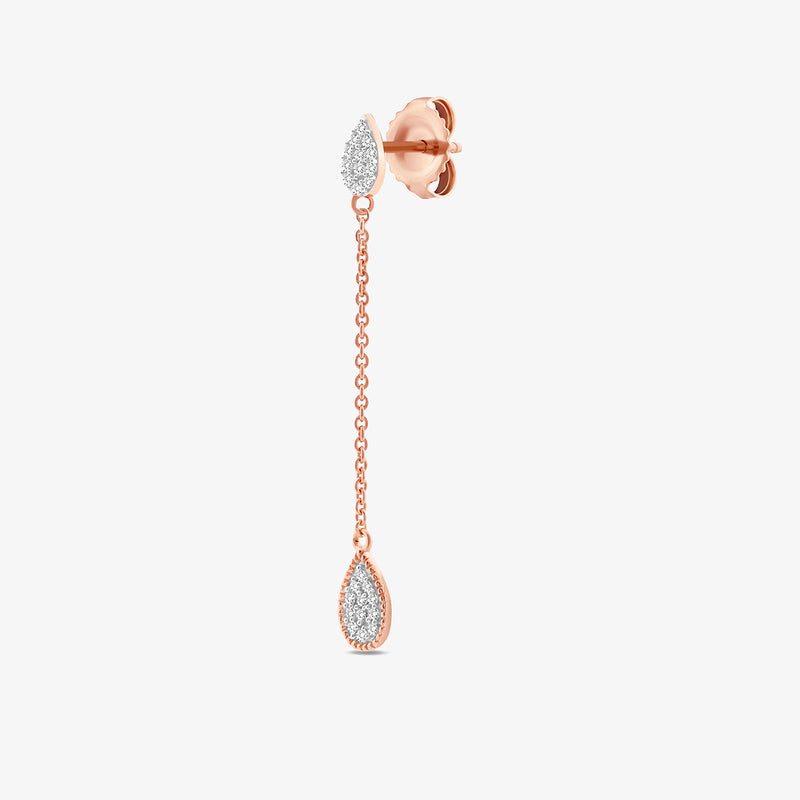 Amara Pear Diamond Dangler Earrings