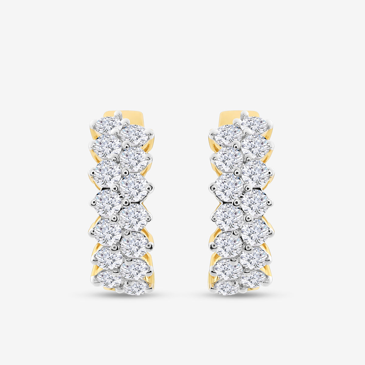 AURORA<span> Curve Diamond Hoop </span>EARRINGS
