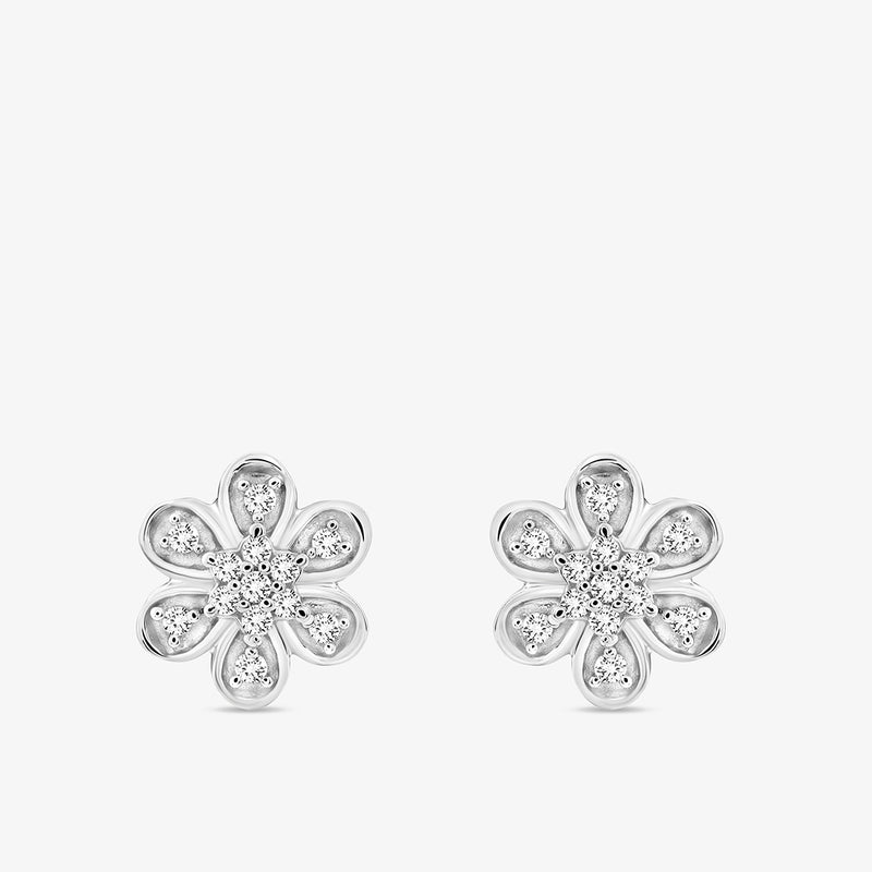 Keemti Jewels MINI Floral Stud Earrings feature sparkling stones, adding elegance to your everyday style.