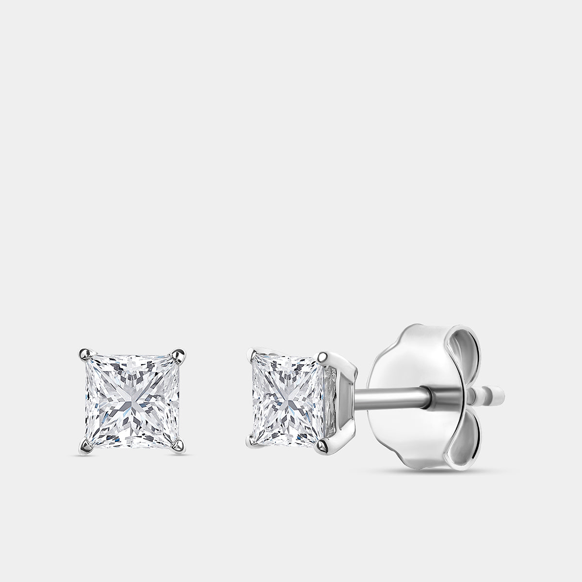 SQUARELUMIN <span>Solitaire Stud</span> EARRINGS