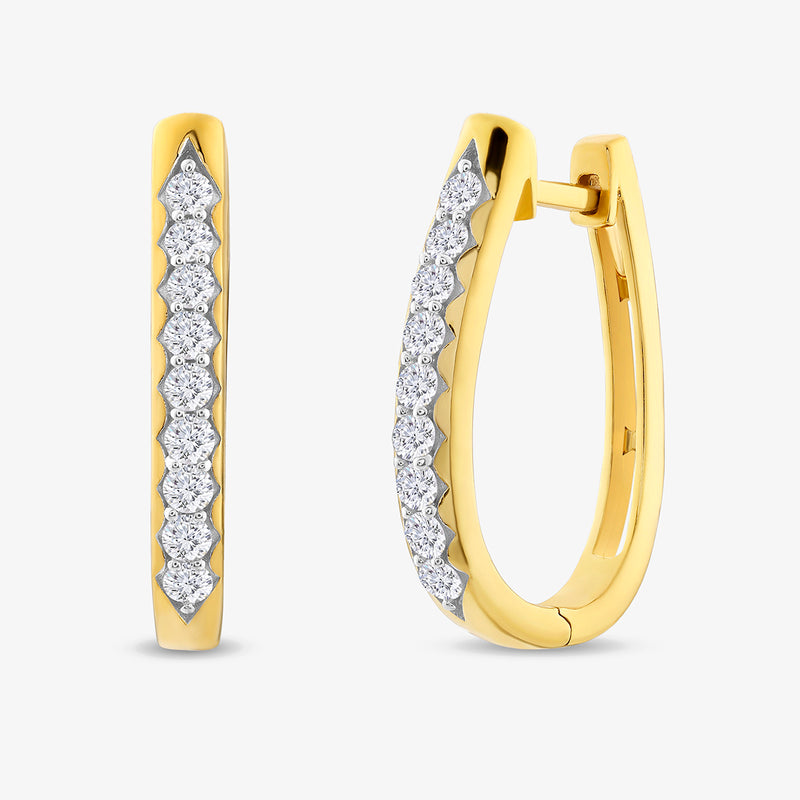 Daily Luxe Diamond Hoop Earrings