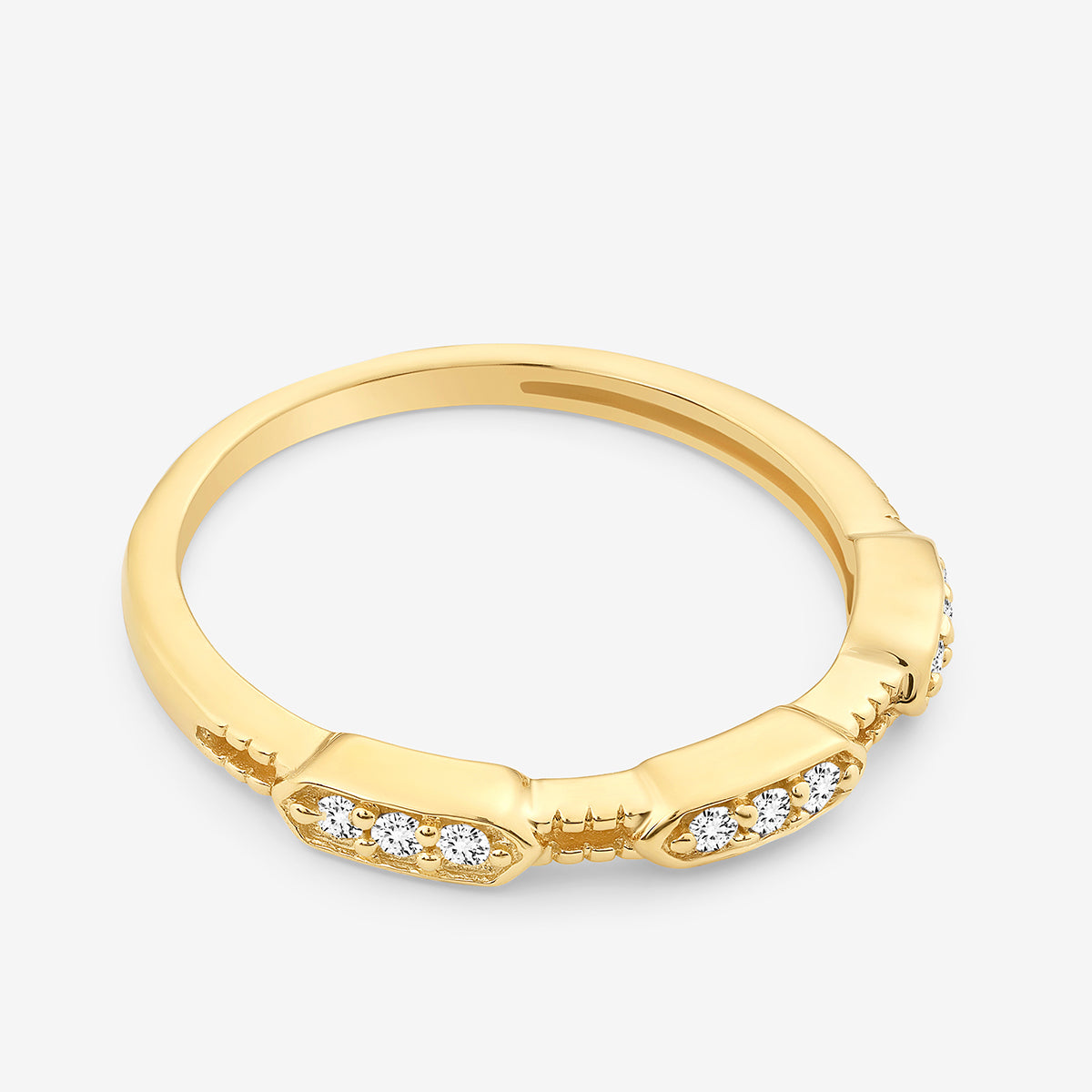 TRIO<span> Segment Diamond </span>RING