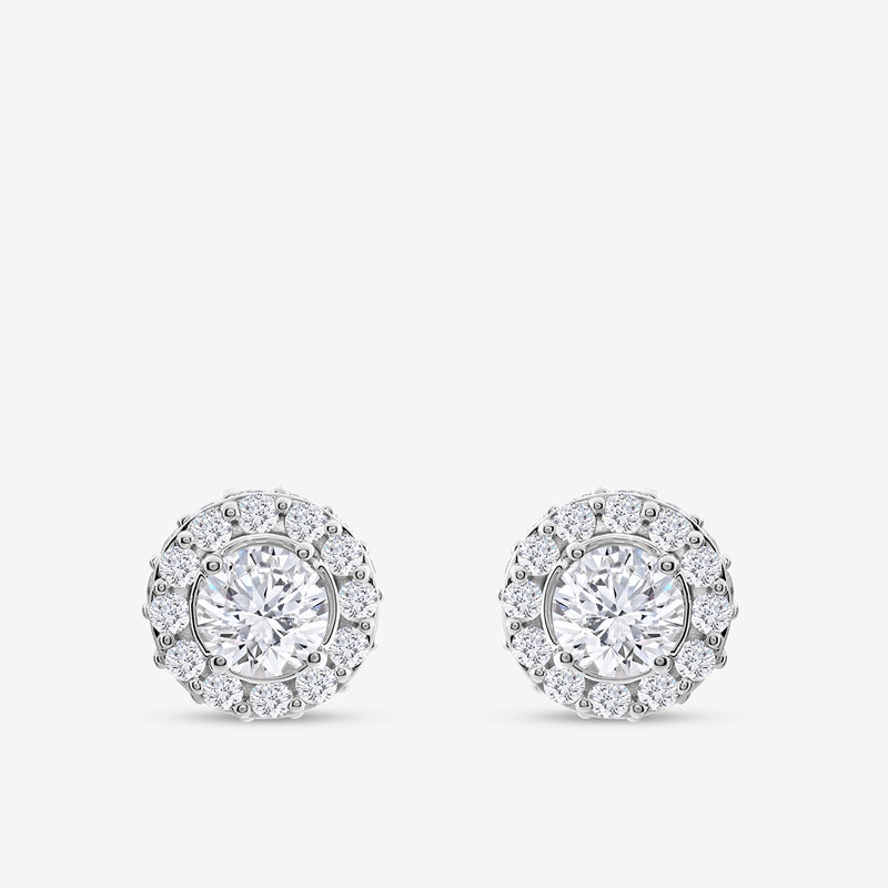 Haloluxe Solitaire Stud Earrings