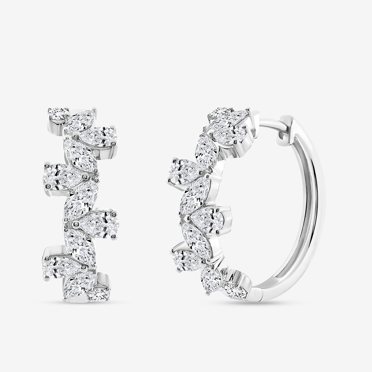 CELESTE<span> Vine Diamond Huggie </span>EARRINGS