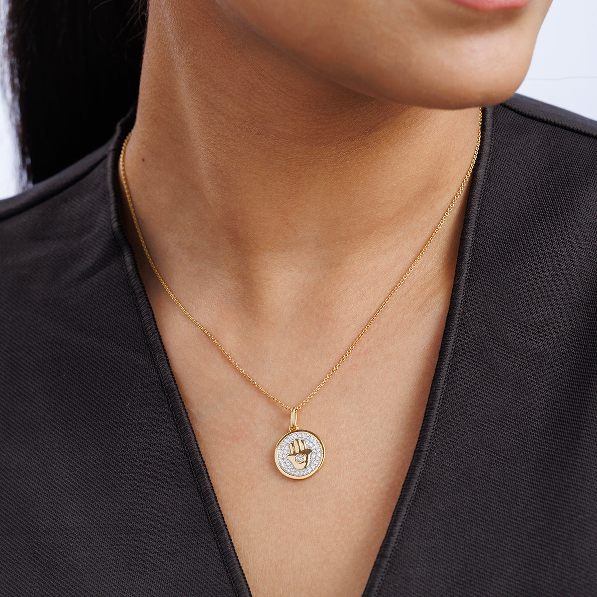 NAZARIYA<span> Halo Diamond </span>NECKLET