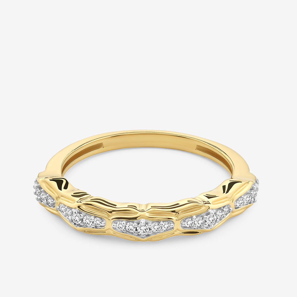 WAVE <span>Edge Diamond </span>RING