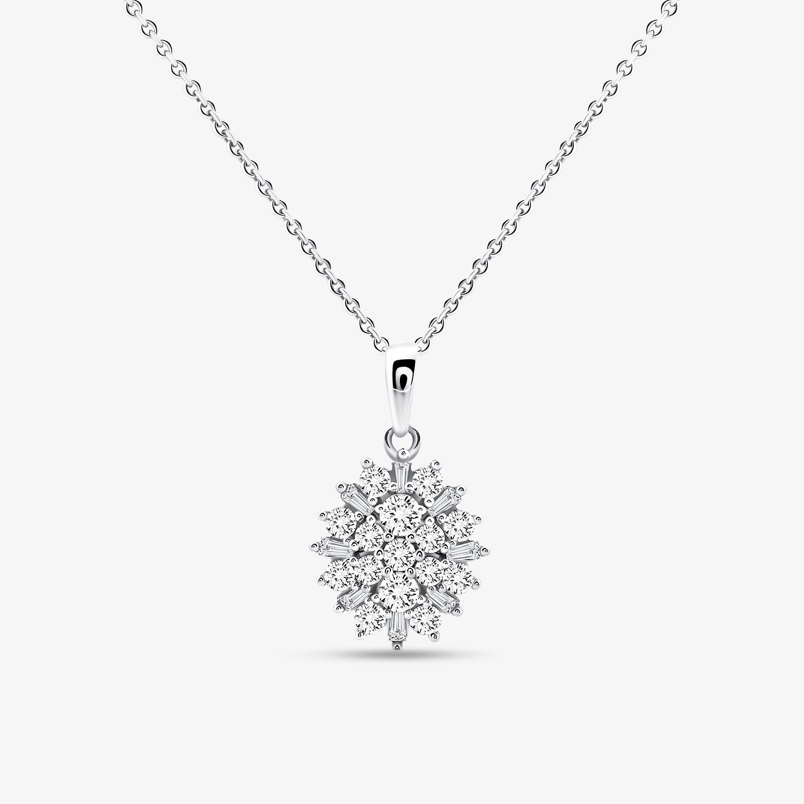 CLASSIC <span>Baguette Bloom Diamond</span> NECKLET
