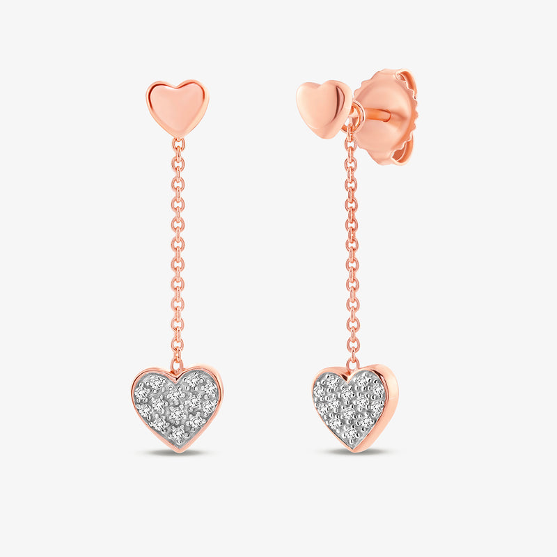 Sweetheart Diamond Sui Dhaga Earrings