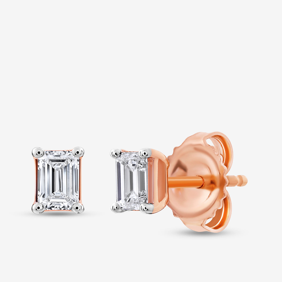 EMERALD<span> Solitaire Stud </span>EARRINGS