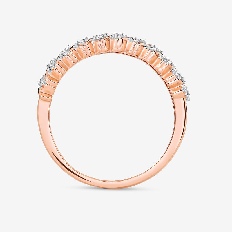 Textured Chevron Diamond Ring
