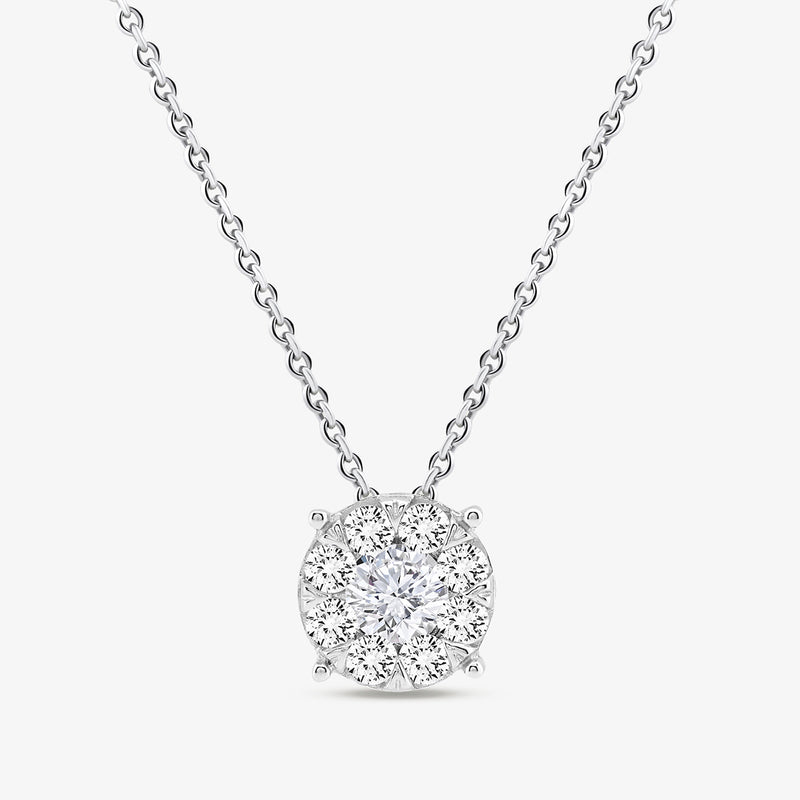 Classic Halo Solitaire Necklet
