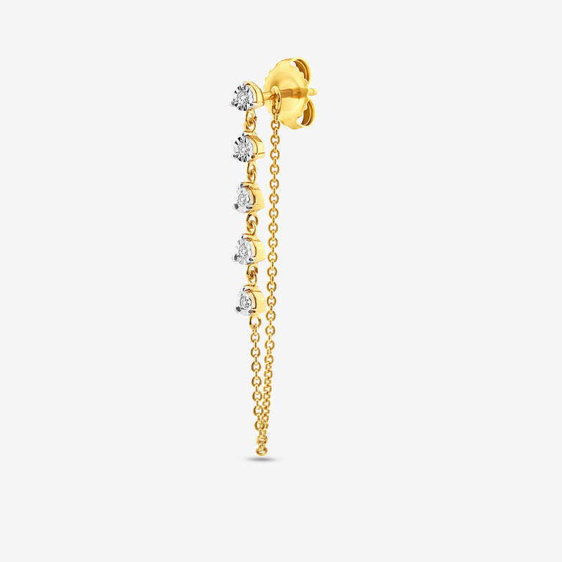 Silent Spark Diamond Sui Dhaga Earrings