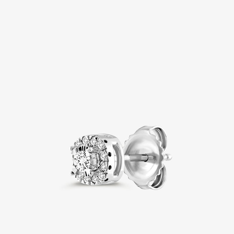 Keemti Jewels CHIC Halo Stud Earrings feature a modern diamond halo—ideal for minimal earring lovers.