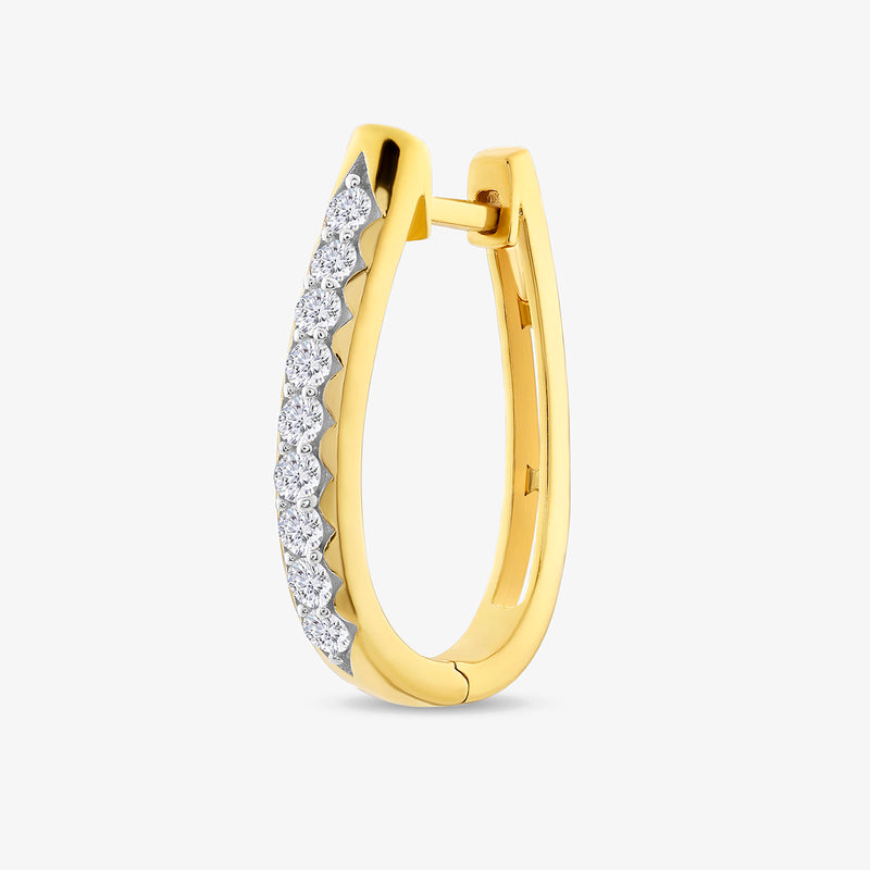 Daily Luxe Diamond Hoop Earrings