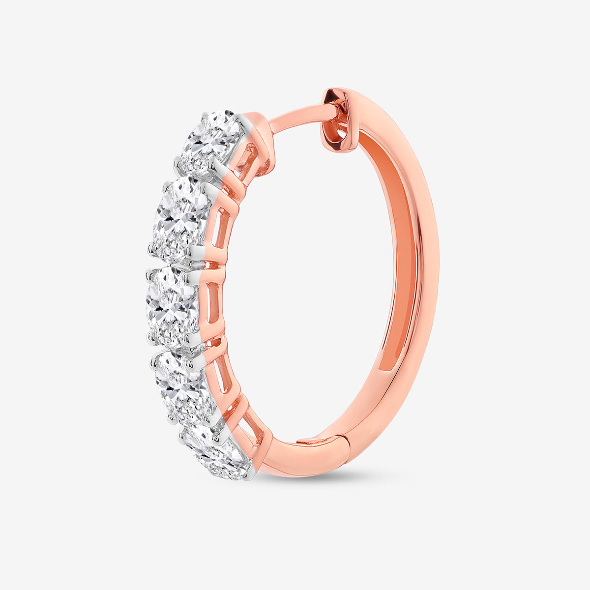 CLASSIC <span>Weave Diamond Huggie </span>EARRINGS